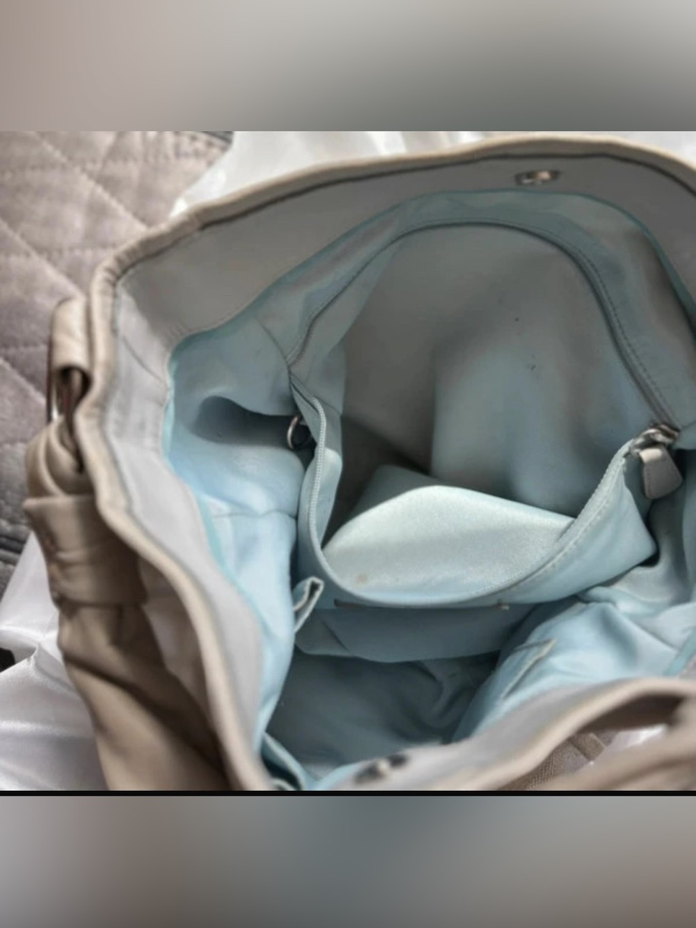 Coach “Parker” Metallic Signature Shoulder Hobo in Light Champagne - Picture 8 of 8
